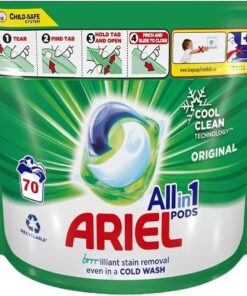 Ariel All-in-One Pods - 70 Washes | Laundry Detergent Capsules (Pack of 1)