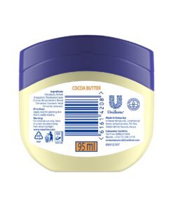 Vaseline Petroleum Jelly with Cocoa Butter – Professional Grade Moisturizer
